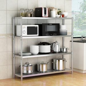 What is the difference between wooden shelving and stainless steel shelving