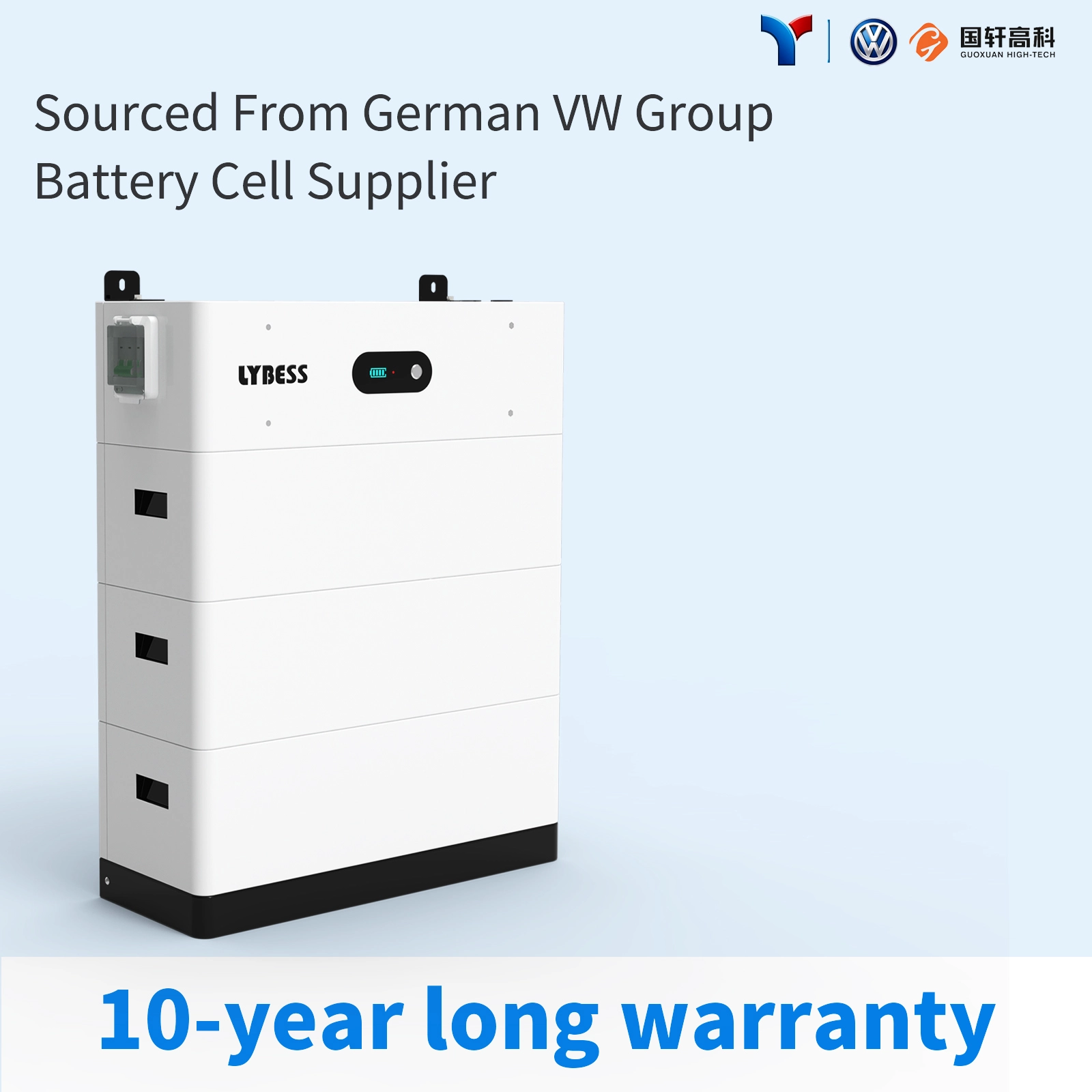 240V52Ah 12.5KWh High Voltage Stackable Battery