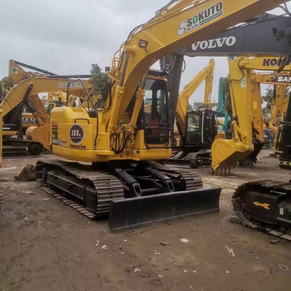 Used Komatsu PC128 crawler excavator used machinery used excavator 64KW 12tons 0.4m3 for sale