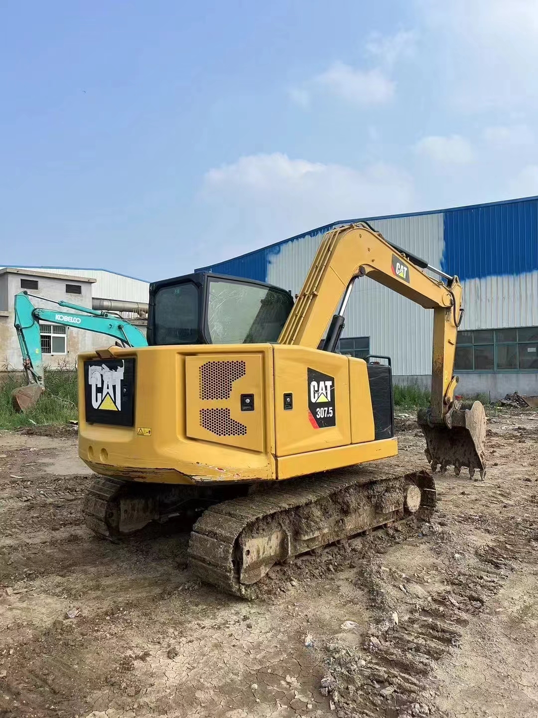 Used Caterpillar 307.5 excavator use machinery 48KW 7.5tons for sale