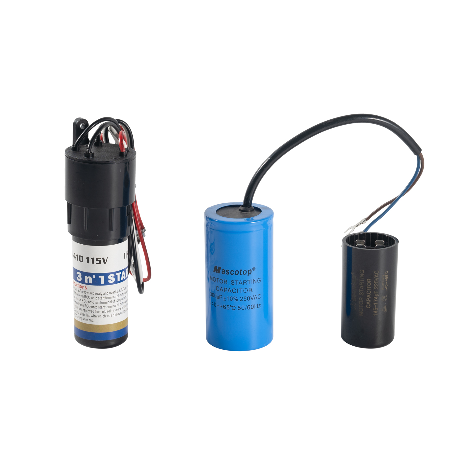 Condensatore CD60 Per Motore Elettrico E Lavatrice - 75µF, Rotondo 50x100mm - Avviamento E Marcia