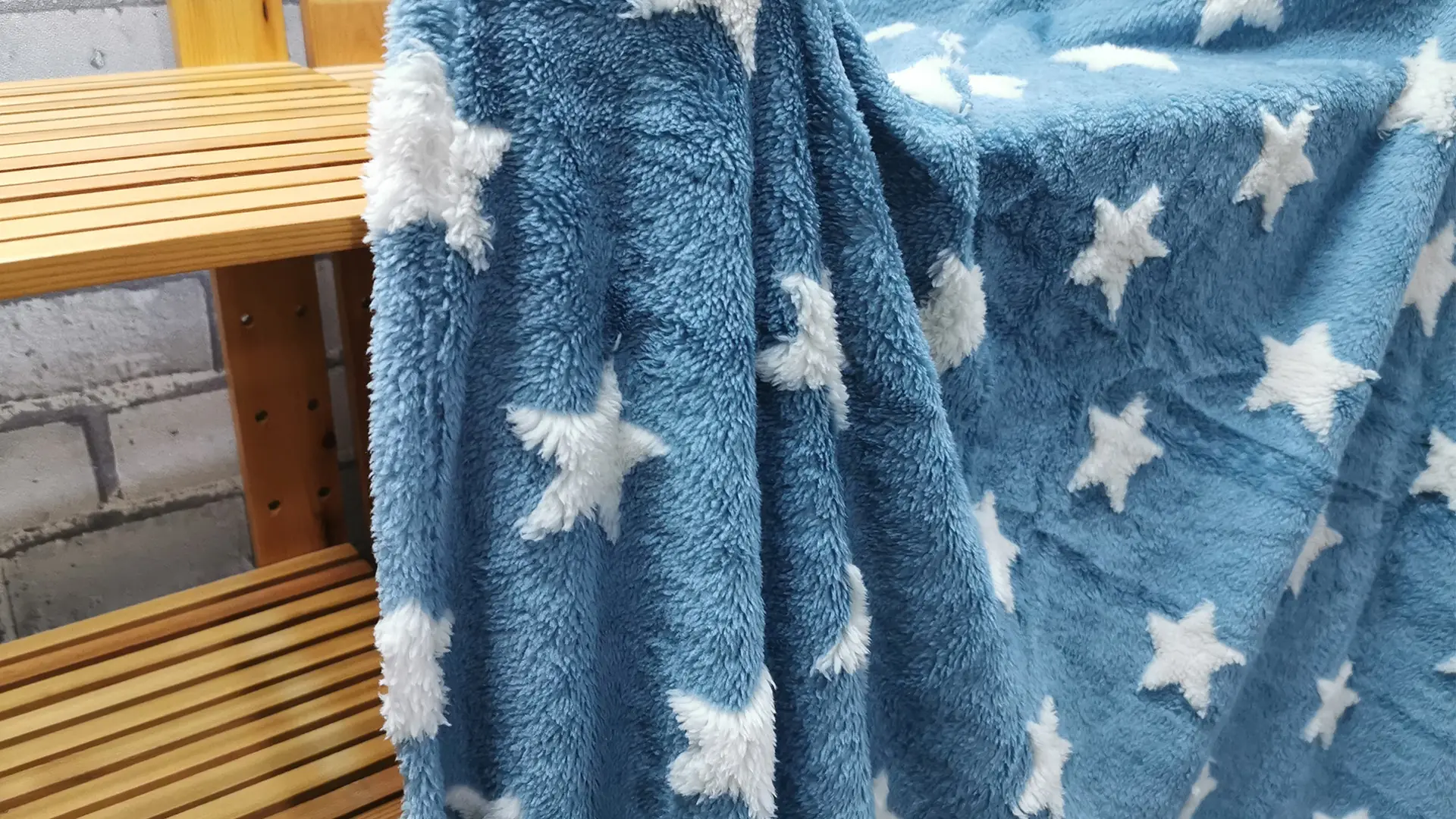 Star Jacquard Sherpa Blanket