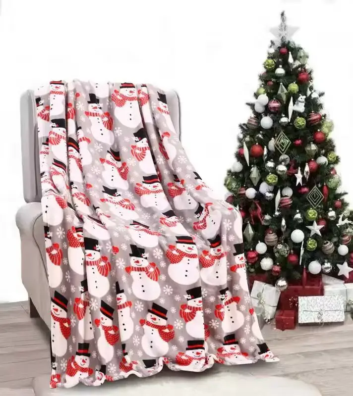 Christmas New design for printed Flannel throw