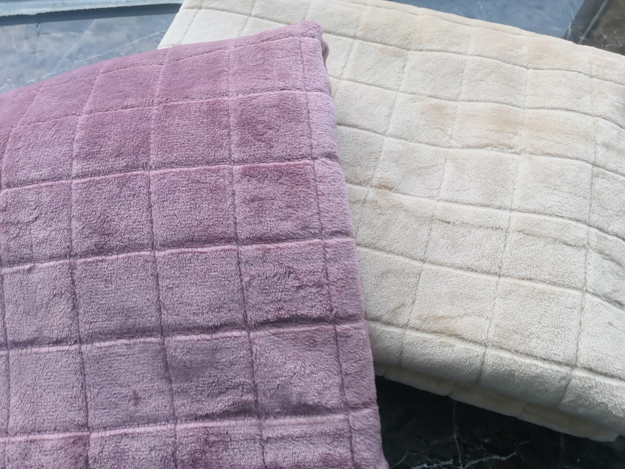 Single Blanket-square jacquard flannel throw/blanket