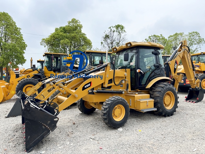 Used Machinery Second Hand CAT420F Backhoe Loader