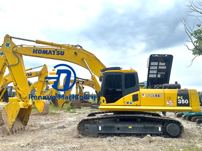 Большой подержанный экскаватор Komatsu PC350-7 на продажу