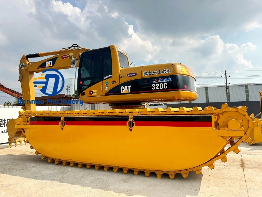 Used Caterpillar 320CL Amphibious Excavator Floating for sale
