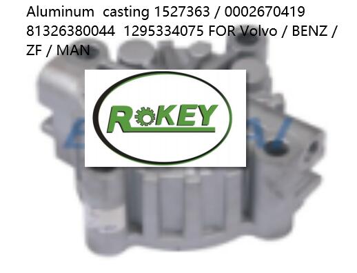 Aluminum casting 1527363 / 0002670419 81326380044 1295334075 FOR Volvo / BENZ / ZF / MAN