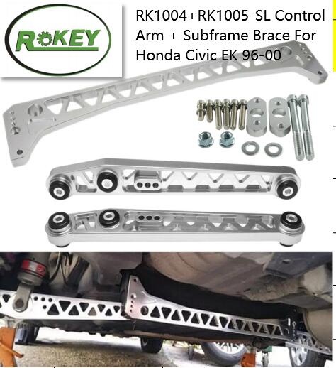 RK1004+RK1005-SL Control Arm + Subframe Brace For Honda Civic EK 96-00