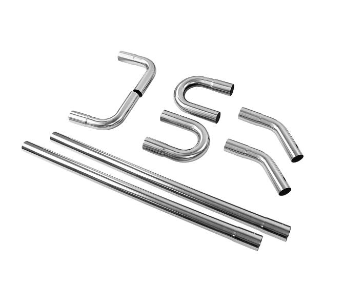 2.25" Custom DIY Straight Pipe & U-Bend, Stainless Steel 2 inch Exhaust Pipe Kit 8PCS