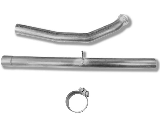 4 Inch 409 SS DPF Delete Kit Exhaust Pipe For 2007.5-2012 Cummins 4 CAT and DPF Delete FLO-835NB