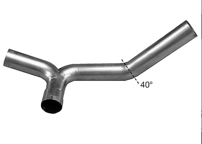 5 inch truck exhaust pipe aluminized steel truck exhaust Y pip for Peterbilt 359 379