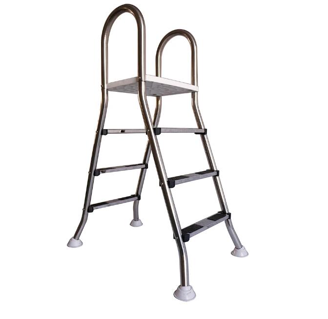 3 Steps Intex Stainless Steel Safety Step Ladder for pools, for Above Ground