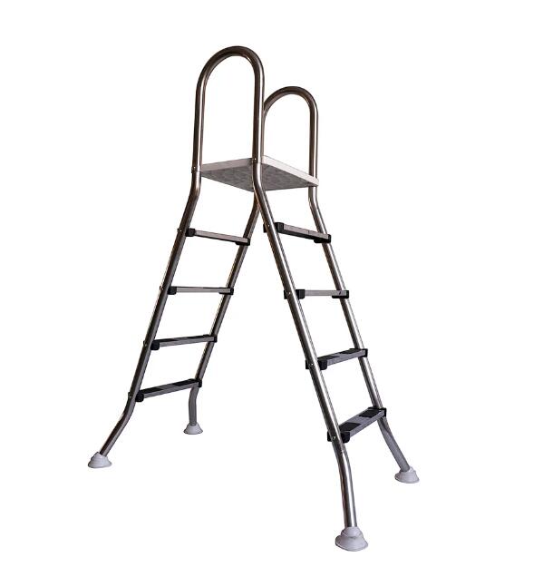 4 steps stainless steel pool ladder for above ground swimming