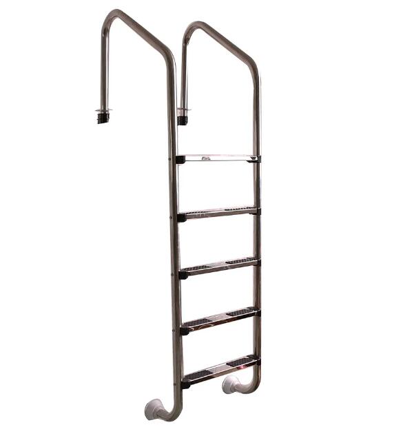 5 steps 304 stainless steel lintex used above folding pool ladder for sale