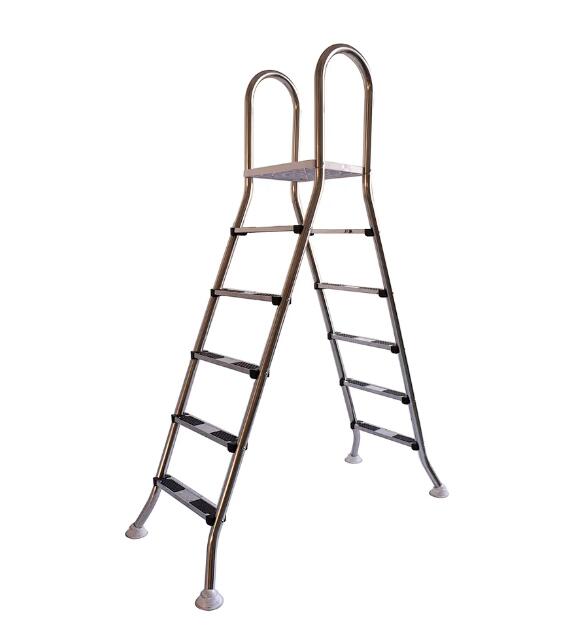 5 steps Swimming Pool ladders 48-56 inch Pool Stairs for In Ground Pool