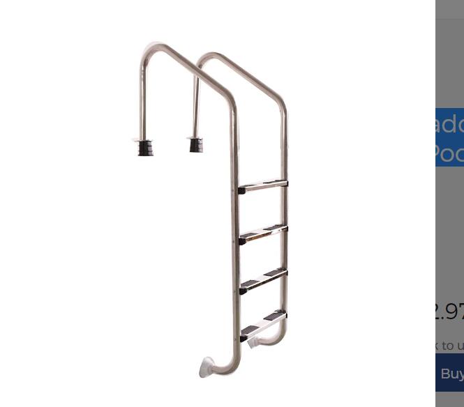 Stainless Steel 304 Pool Ladder For Swimming Pool, Inflatable Sea Step Pool Ladder