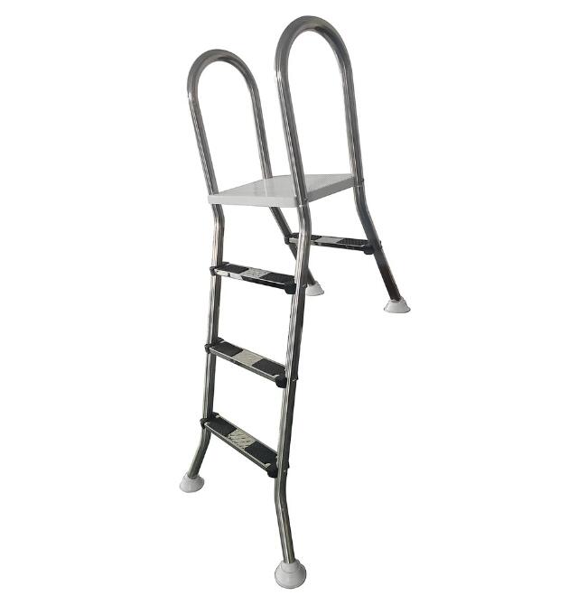 Two Sides Swimming Pool Ladder Stainless steel intex for above ground pool