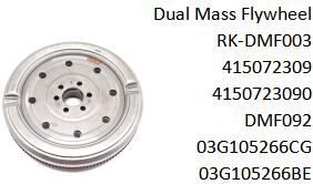 Supplier Dual mass flywheel 415072309 4150723090 DMF092 03G105266CG 03G105266BE