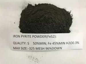 Ultra fine iron pyrite powder