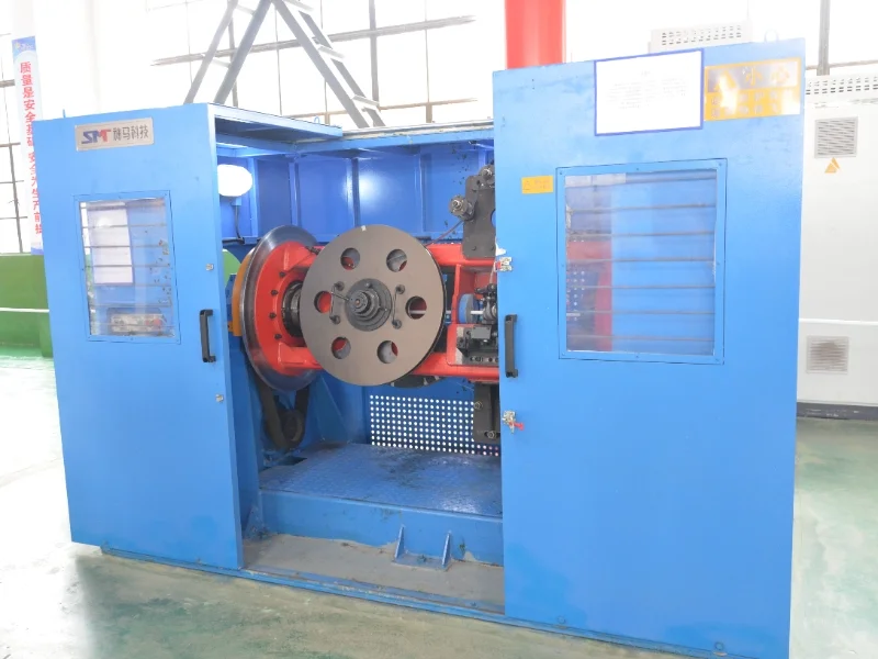 steel tape armor machine with tangential winding for precise cable protection