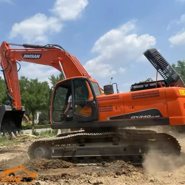 Excavadora pesada Doosan DX340 usada 2 Used Doosan DX340 heavy excavator