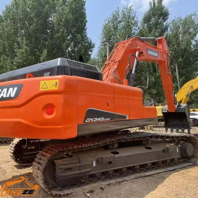 Excavadora pesada Doosan DX340 usada 4 Used Doosan DX340 heavy excavator