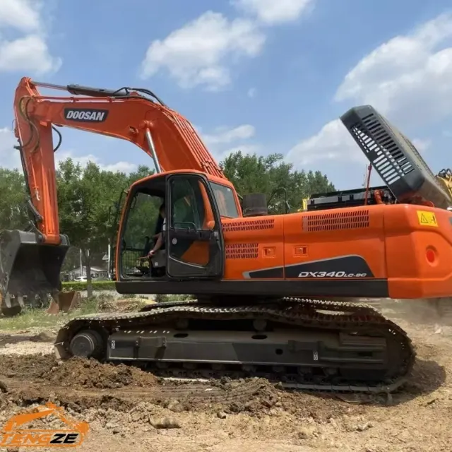 Excavadora pesada Doosan DX340 usada 5 Used Doosan DX340 heavy excavator