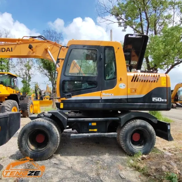 Used Hyundai 150w-7 Wheel Excavator 1 Used Hyundai 150w-7 Wheel Excavator
