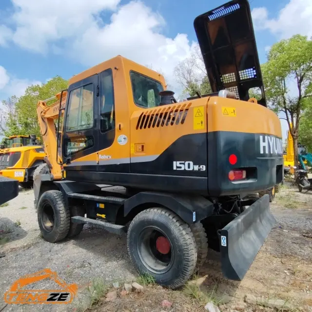Used Hyundai 150w-7 Wheel Excavator 2 Used Hyundai 150w-7 Wheel Excavator