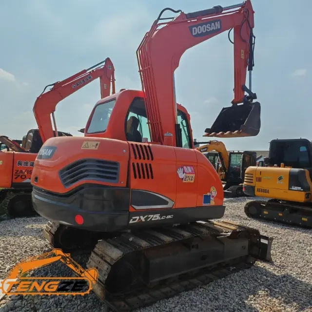 Used Doosan DX75 excavator