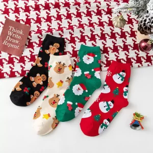 %name ¿Cuáles son algunos diseños populares de estampados de calcetines navideños?