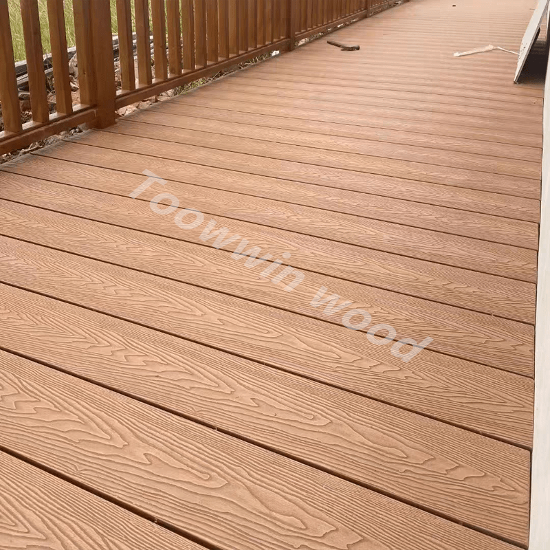 أرضيات WPC ثلاثية الأبعاد بحبيبات خشبية