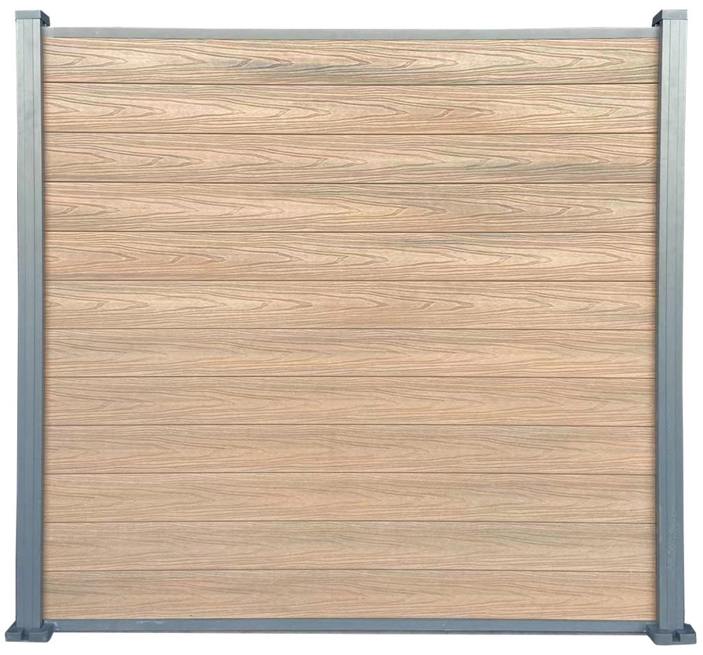 cheao capped composite fence with aluminium