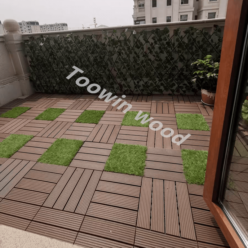 Outdoor Traditional WPC Deck Tile 529055236