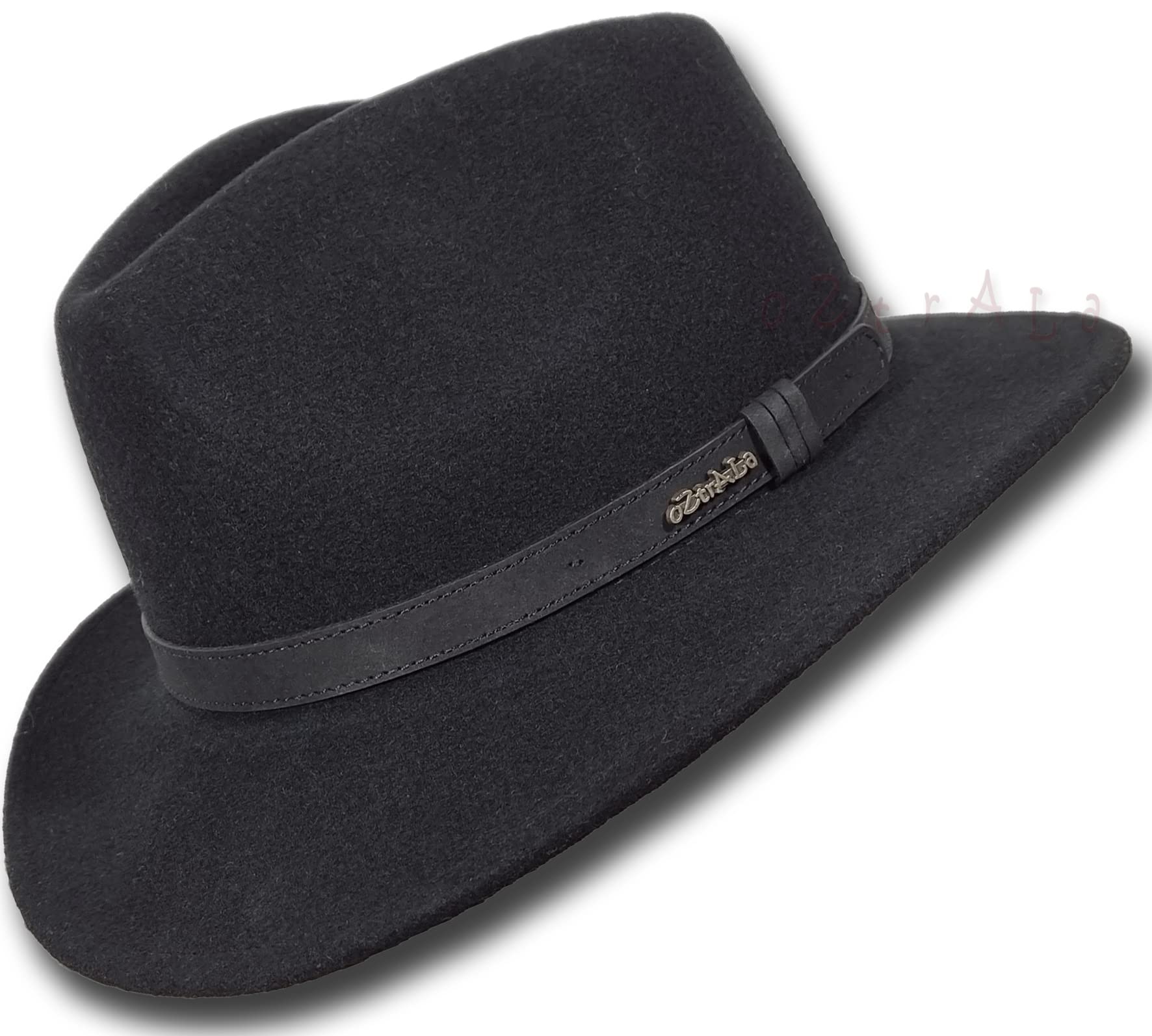 Australian Wool Felt Hat Outback Vintage Classic Fedora Men Leather Band Cowboy Hw01 Us Bags Star 1279