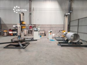 dish head and tank shell polishing machine