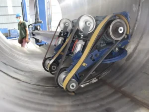 Internal Tank Polishing: Machines, Methods and Safety Considerations 2 stainless steel tank surface finishing