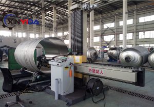 Tank polishing machine in industrial manufacturing