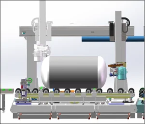 CNC tank head polishing machine