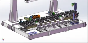 Technical Specifications of LNG Cylinder Grinding System 6 Workpiece bottom frame
