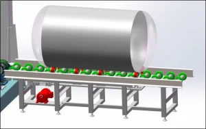 Technical Specifications of LNG Cylinder Grinding System 14 loanding rack