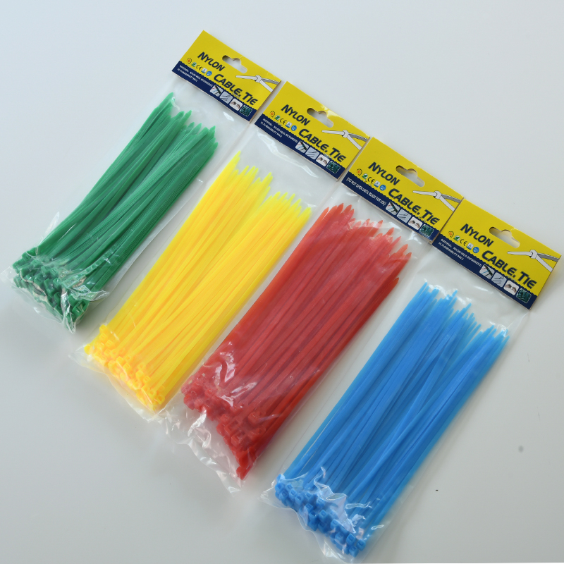 100 bridas de plástico con cierre de cremallera para cables de nailon  autoblocante, resistentes y ultra fuertes (10 pulgadas, blanco)
