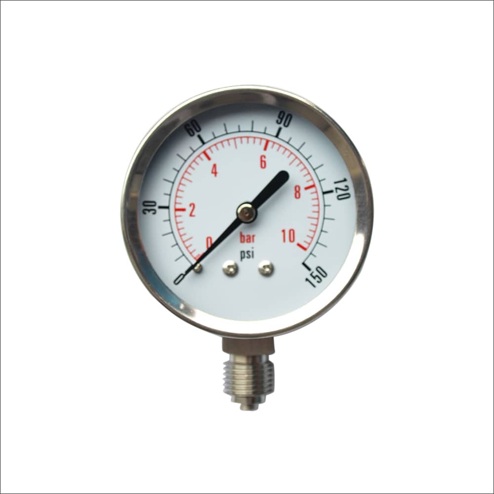medidor de pressão cheio de líquido