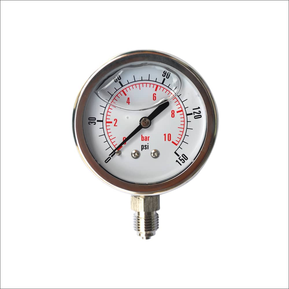 stainless steel liquid filled pressure gauge