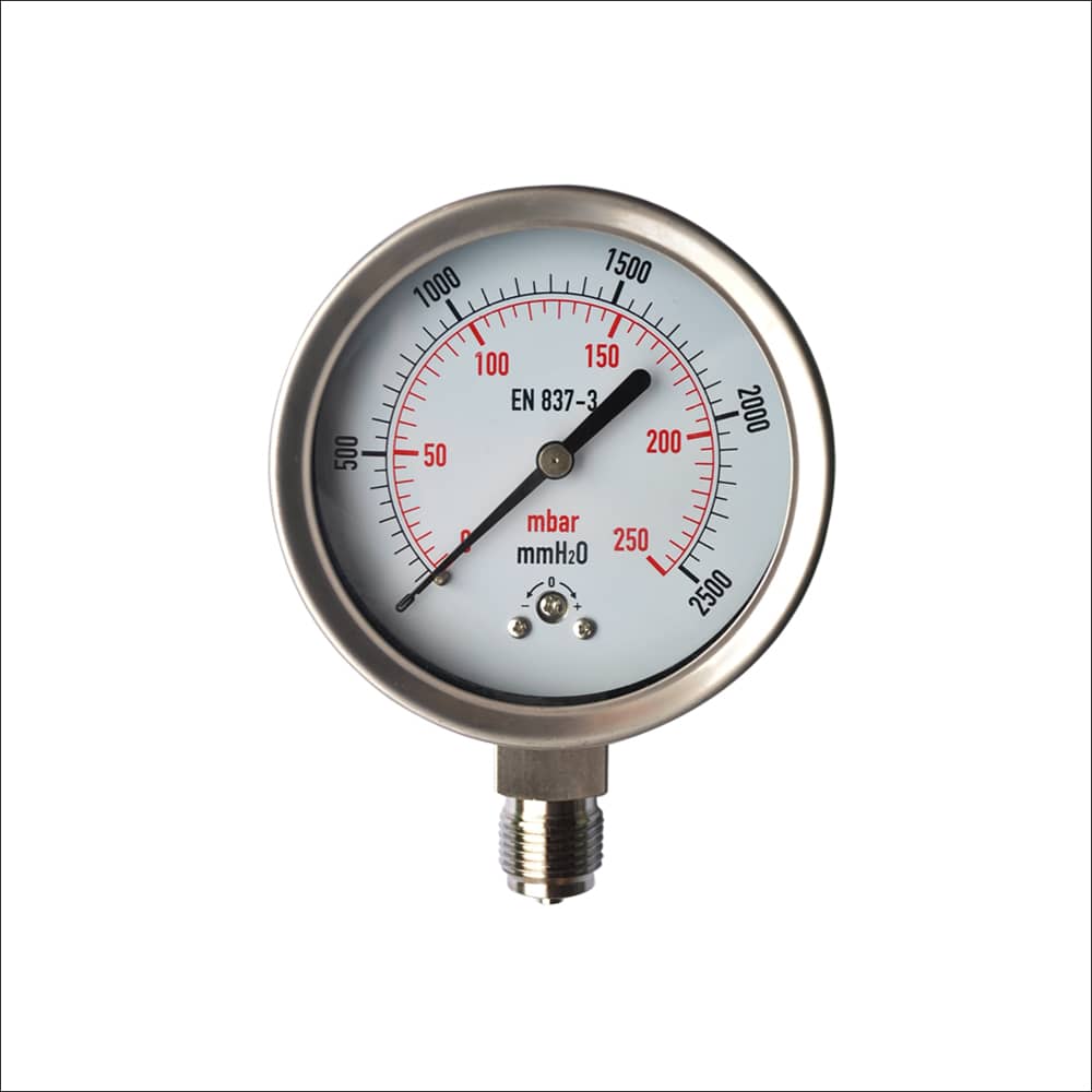 manómetro de cápsula de baja presión