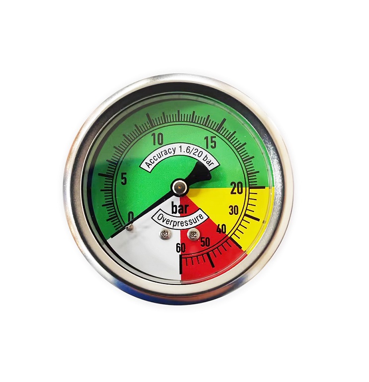 115AB 2.5 Inch Back Isometric  Gauge Colour Dials