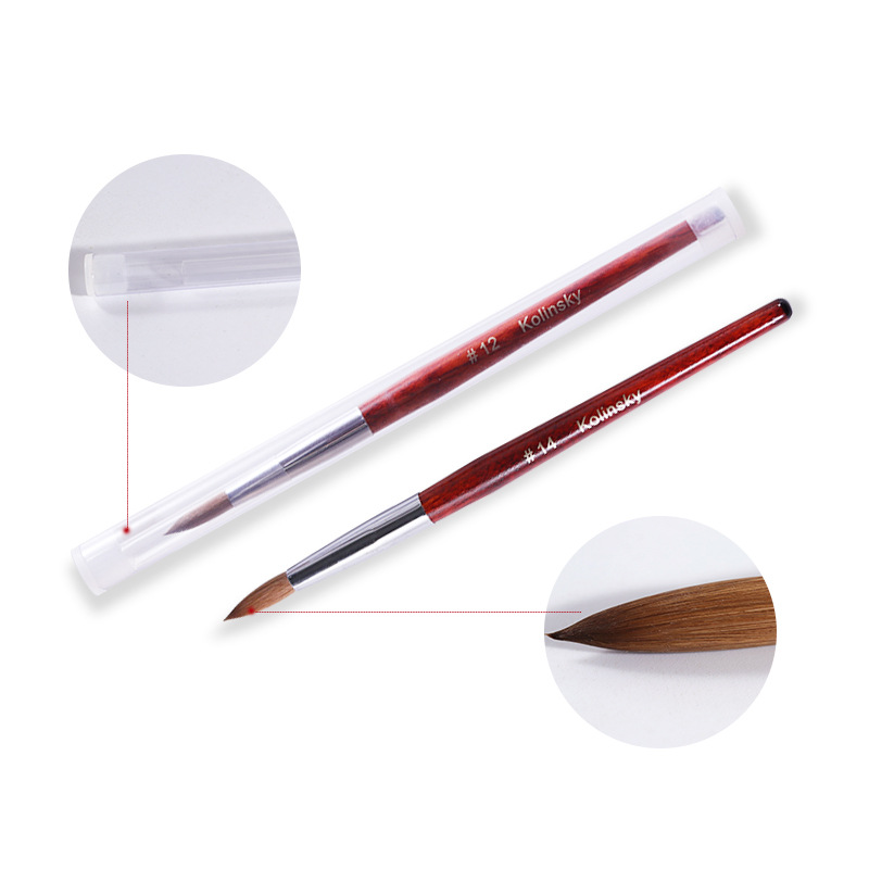 Professional kolinsky Nail art brushes Manufacturer