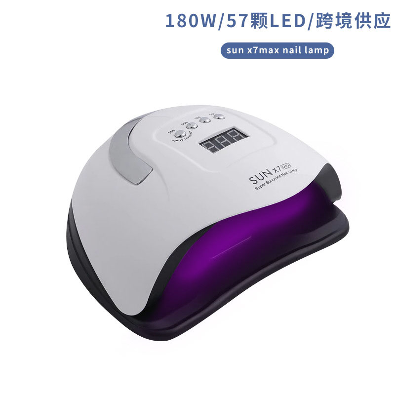 Lámpara de uñas LED UV Sun X7 Max de 180w