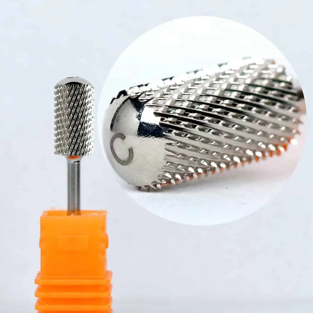 SILVER LARGE SMOOTH TOP Nail Drill BIT